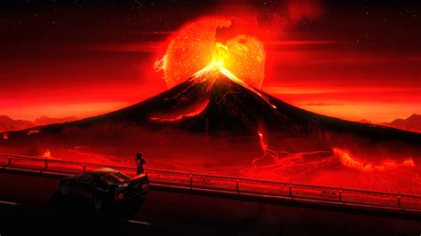 volcano wallpaper 4k.